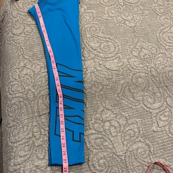Nike Pro Teal Blue Compression Pants Size Large - Picture 12 of 14